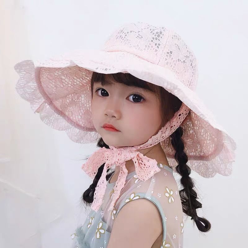 topi pantai anak/topi pantai lebar/topi pantai/topi pantai anak tali