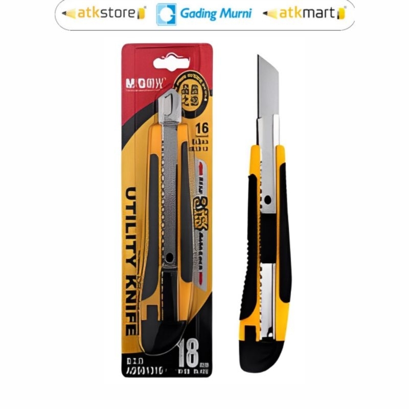 

M&G Cutter Autolock Utility Knife 18mm extra 1 refill blade in handle comfort rubber grip - ASS91315