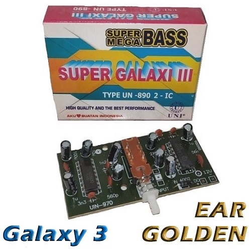Kit Galaxy III ( Penambah Bass Treble / IC LA 3600 ) Active Loideness Penambah Bass Kit Modul