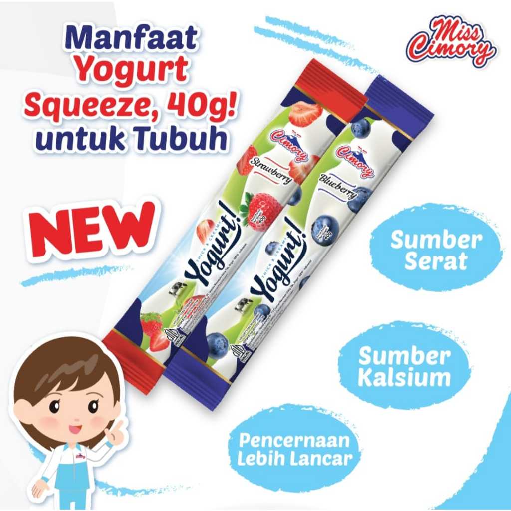 

Cimory Yogurt Stick 40gr Cimory Yoghurt Stik Squeeze Kecil