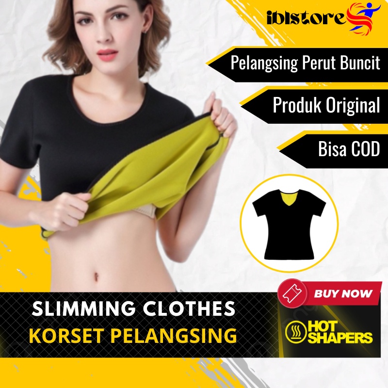 BRANDS FESTIVAL Baju Pelangsing Korset Pembakar Lemak Baju Sport Cloth Hot Shapers Suit Full Underwe