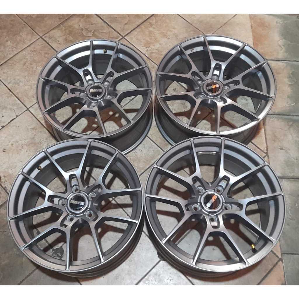 Velg Mobil Racing Bekas Variasi Second Rays Ring 17 Lubang Baut 5x114,3