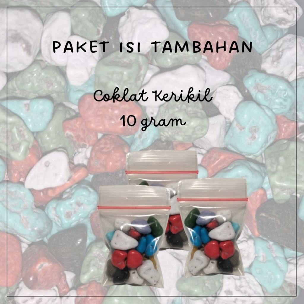 

Paket coklat kerikil dalam kemasan per 100 kemasan