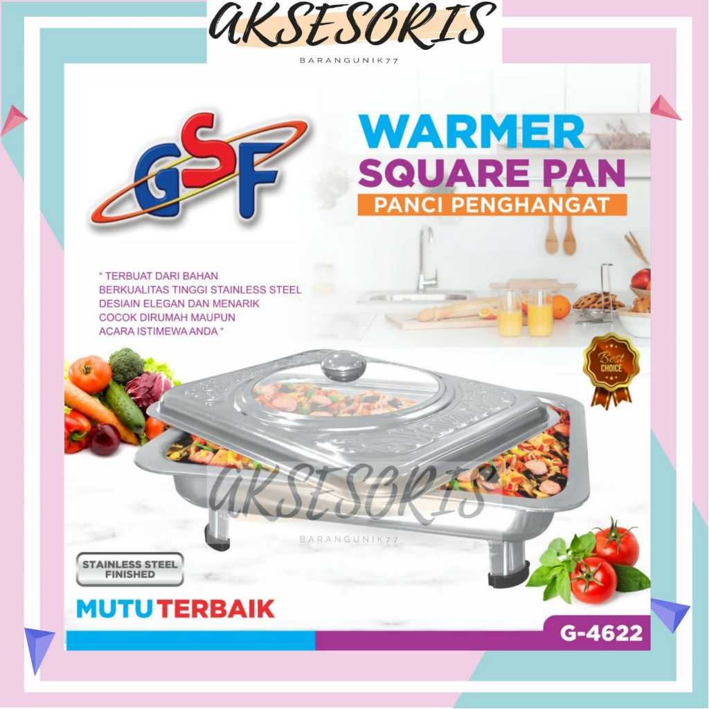 WARMER GSF G-4622 / WARMER TUTUP KACA MOTIF BATIK GSF 4622 / WARMER SQUARE PAN PANCI PENGHANGAT GSF 