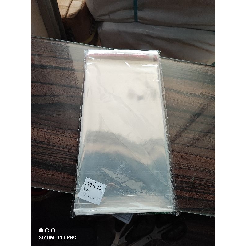 Plastik OPP seal TEBAL 27 Micron ukuran 11x25