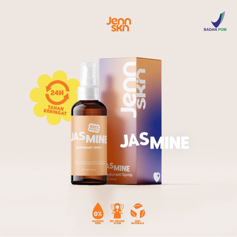 (100% ORIGINAL) Jennskin Deodorant spray/JENSKIN NATURAL DEODORANT SPRAY varian JASMINE
