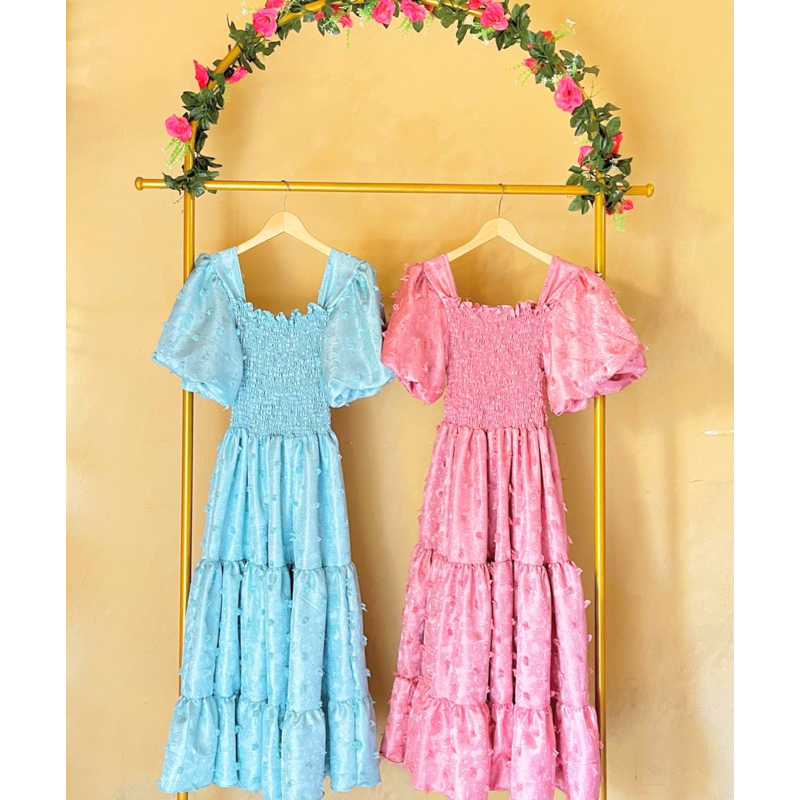 New Dress Jaguard Rubiah Tangan Balon