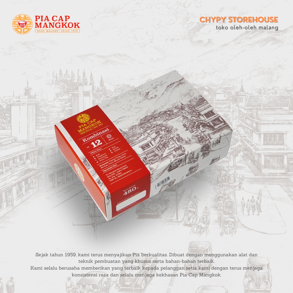 

FLASH SALE Pia Cap Mangkok Asli Malang Kemasan isi 12