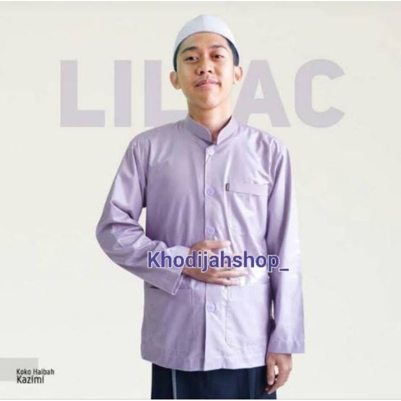 KOKO HAIBAH ORIGINAL KAZIMI  WARNA UNGU LILAC
