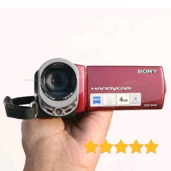 Handycam Sony DCR SX 44 SX44 HD Video 60x Opticalzoom Merah Murah
