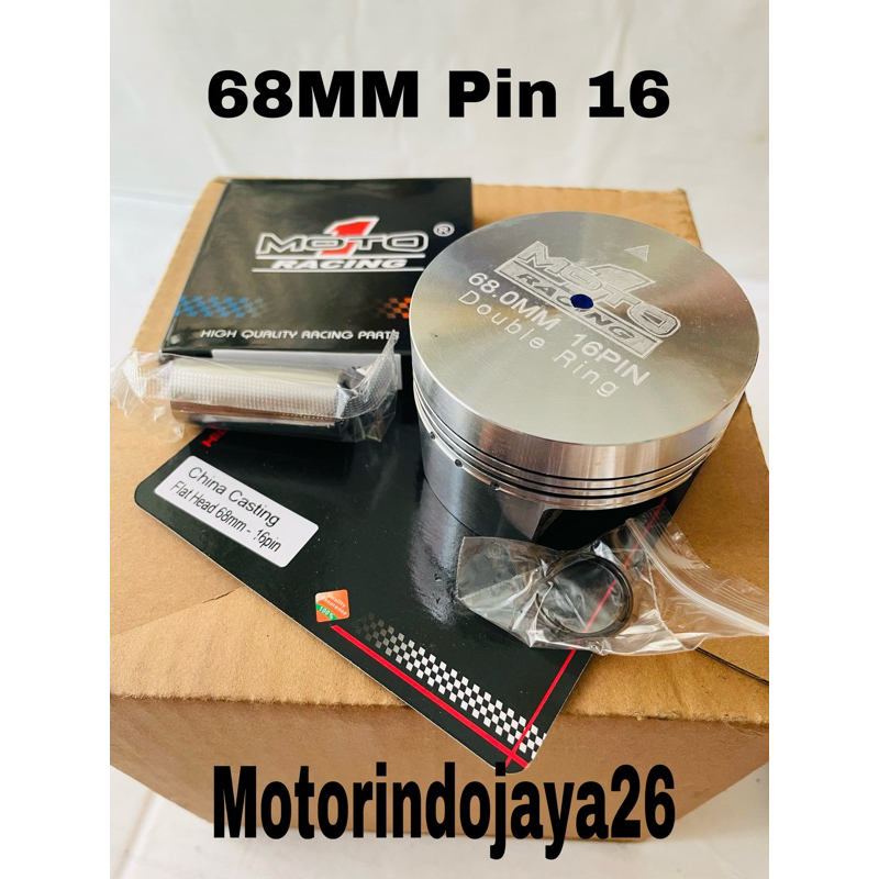 Piston kit Moto1 Racing 68MM Pin 16 Satria Fu Mentahan