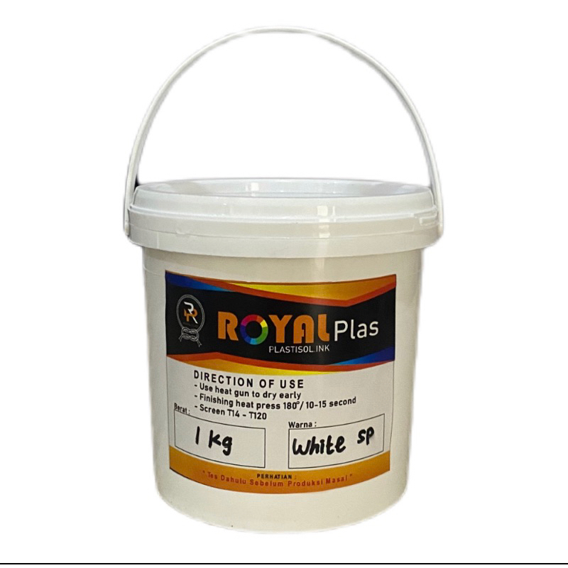 

Tinta Plastisol ROYALPLAS White SP @1Kg