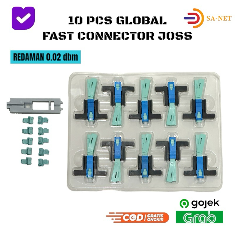 1 PACK ISI 10 PCS FAST CONNECTOR JOSS GLOBAL SC UPC