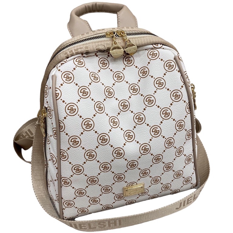 zbps 96 JIELSHI Andin  Tas Ransel Wanita Backpack PU Leather Premium Terbaru Muat Buku Tulis Biasa D