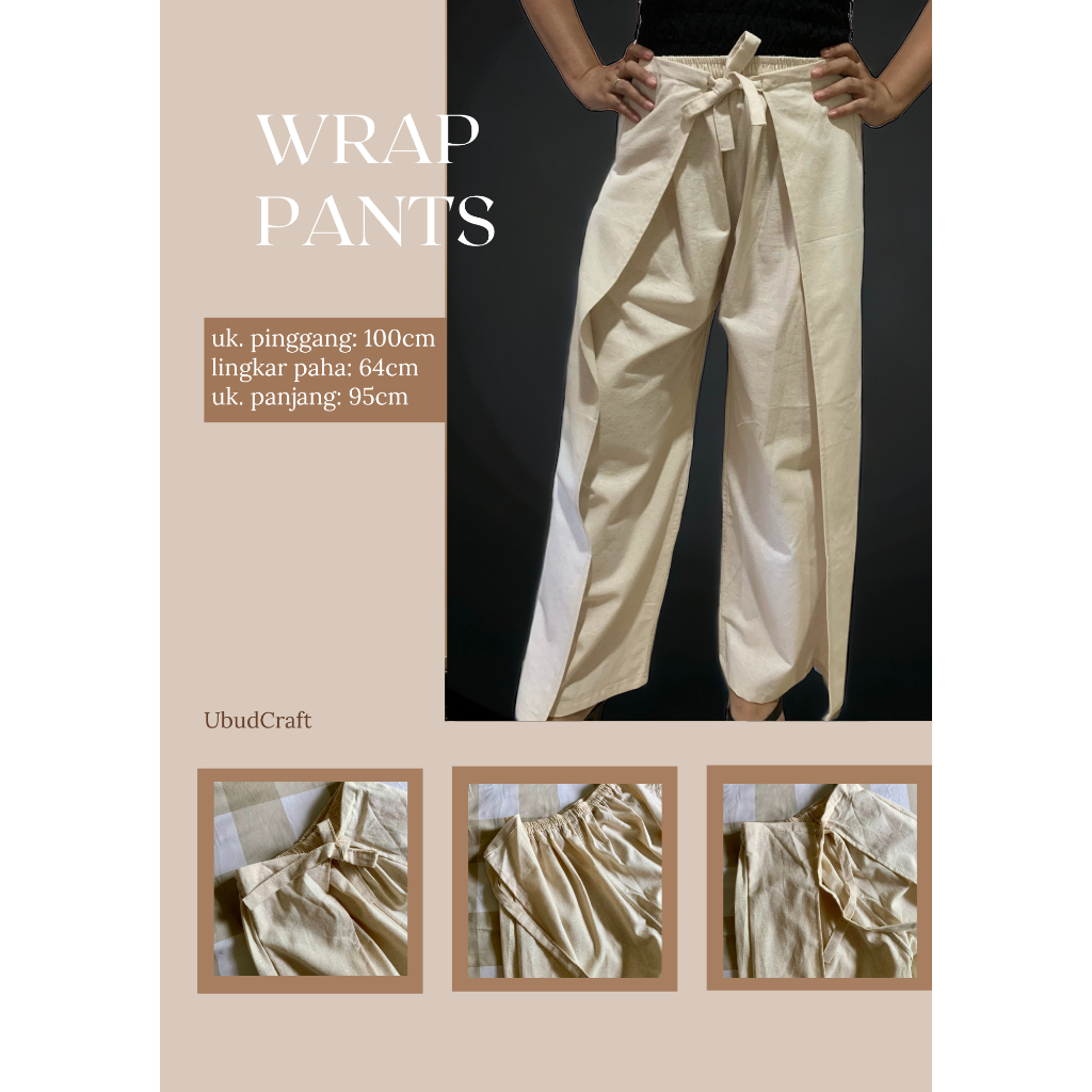 Wrap Pants Celana Kulot Ikat
