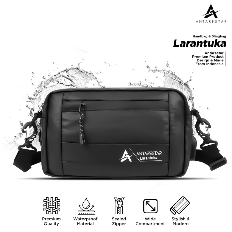 CODEBARANG23STE ANTARESTAR Official  Handbag Larantuka Tas Selempang Pria wanita Sling Bag MT