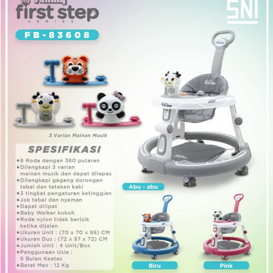 BABY WALKER / ALAT BANTU JALAN BAYI FAMILY FIRST STEP 83608