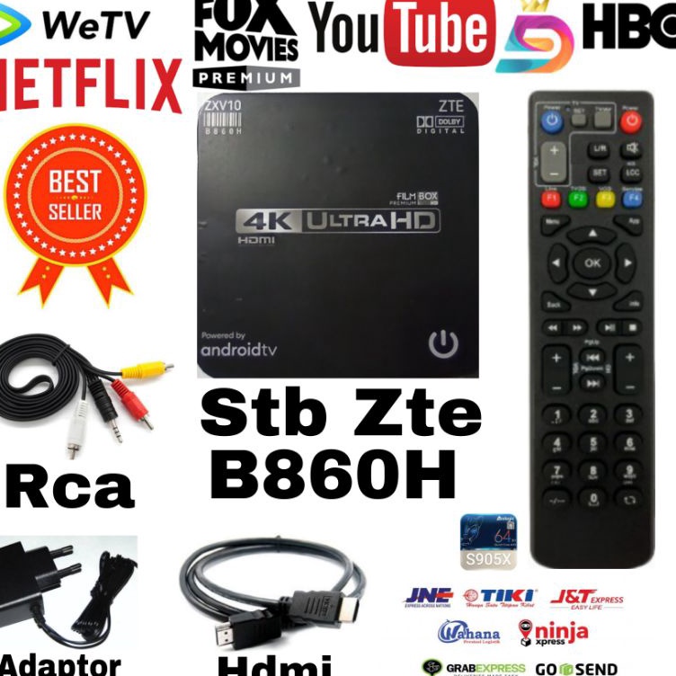 Set Top Box  STB Android Tv Box Zte 4K Root  Unlock Full Aplikasi Tinggal Pakai  R