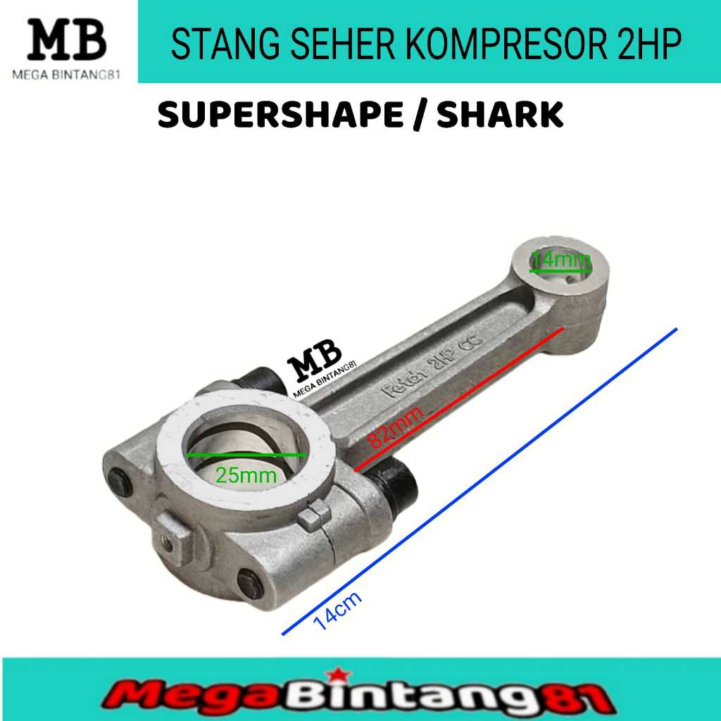 Stang seher kompresor controd stang seher kompresor shark 2 hp piston kompresor 2 hp