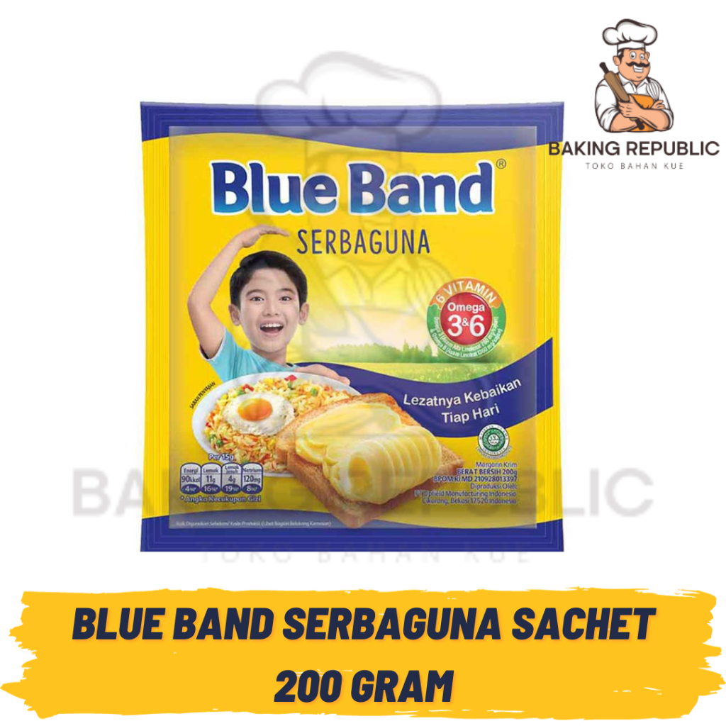 

BLUE BAND MARGARINE SERBAGUNA | 200 GRAM | BLUEBAND SERBAGUNA