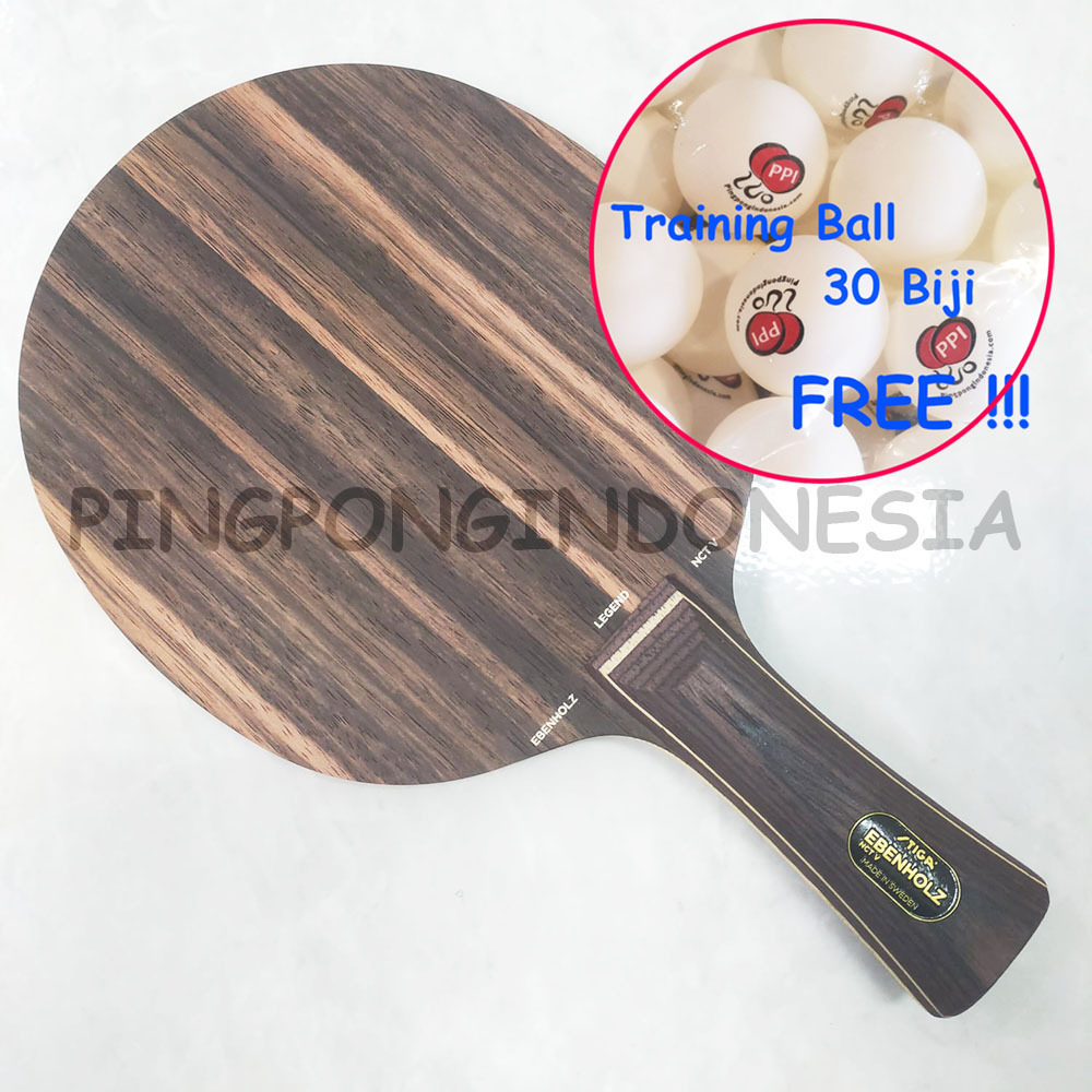Stiga Ebenholz NCT V JTTAA - Blade Kayu Pingpong Tenis Meja Bat Bet Offensive Tenismeja TableTennis