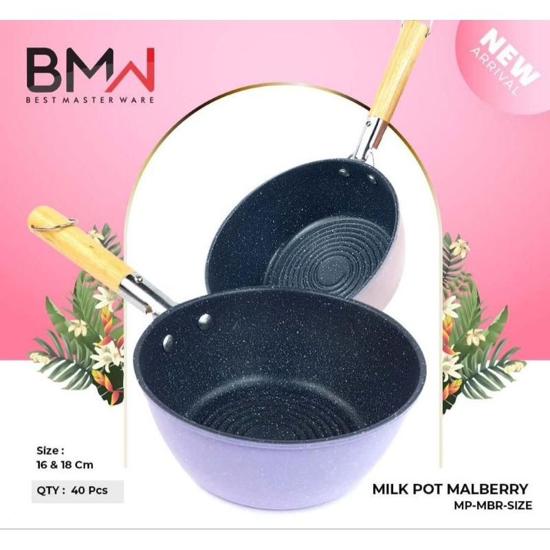 panci susu/panci gagang/milk pot malberry