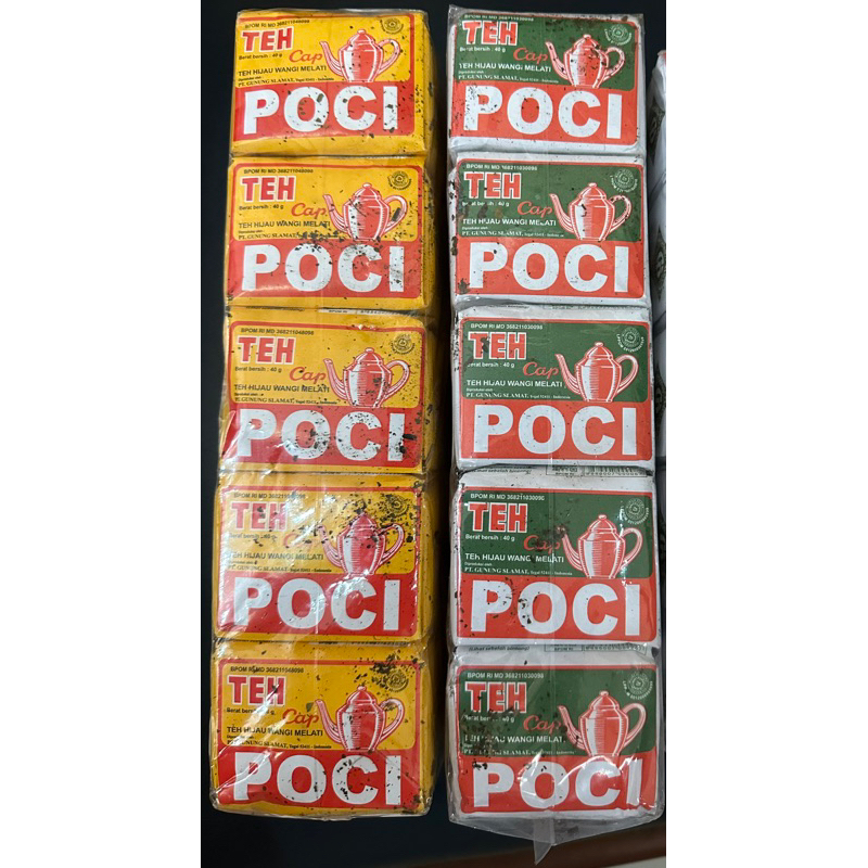 

Teh Poci Hijau dan Kuning 1 pack isi 10 x 40 gr | TEH POCI | Teh Poci Hijau | Teh Poci Kuning | Teh Poci 1 slop isi 10pcs (40 gram)