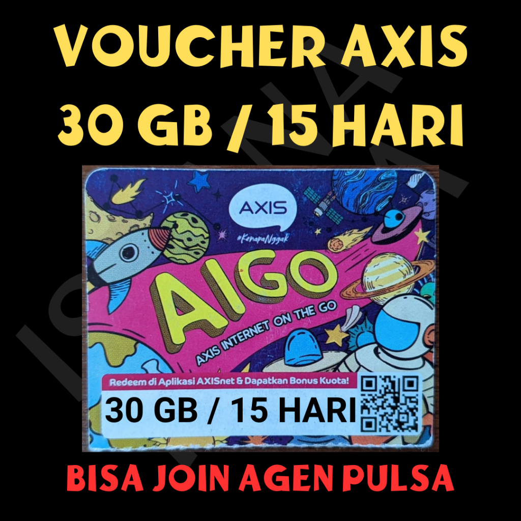 VOUCHER AXIS 30 GB / 15 HARI