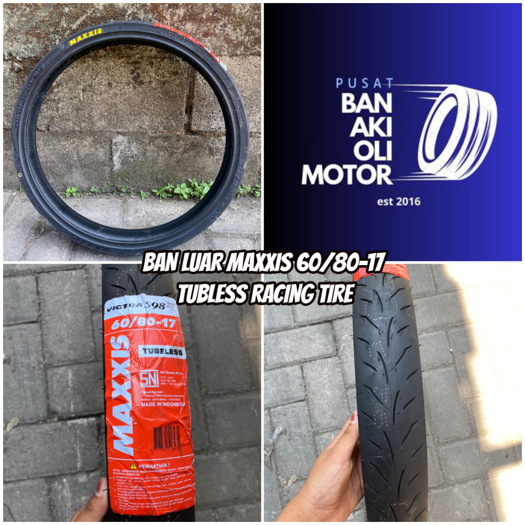 BAN LUAR MAXXIS 60/80-17 VICTRA S98 TUBELESS || BAN LUAR MOTOR RING 17 MAXXIS 60/80-17 TUBLESS