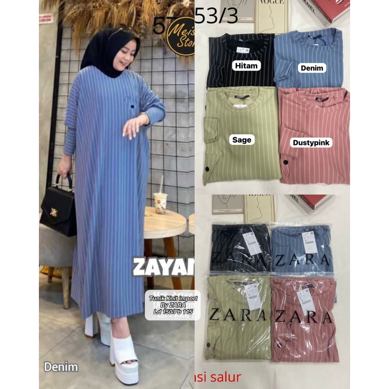 Tunik Knit By Zara 1380♥️