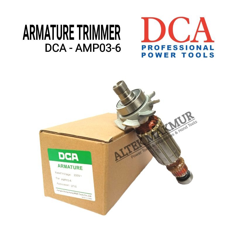 DCA Armature Mesin Profil DCA AMP03-6 / Angker Dinamo Trimmer M1P-FF03-6 / Rotor Motor Gulungan Trim