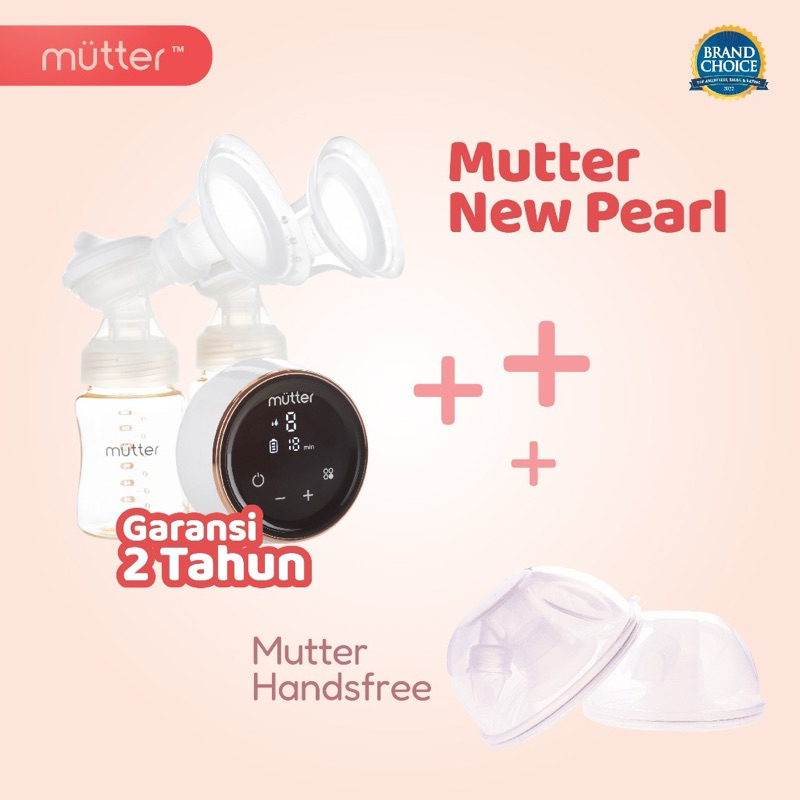 Preloved Mutter New Pearl + Handsfree Breast Pump Preloved Pompa Asi Mutter isi 4