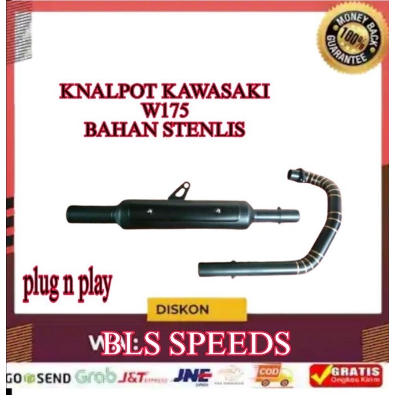KNALPOT KAWASAKI W175 STANDAR RACING W175