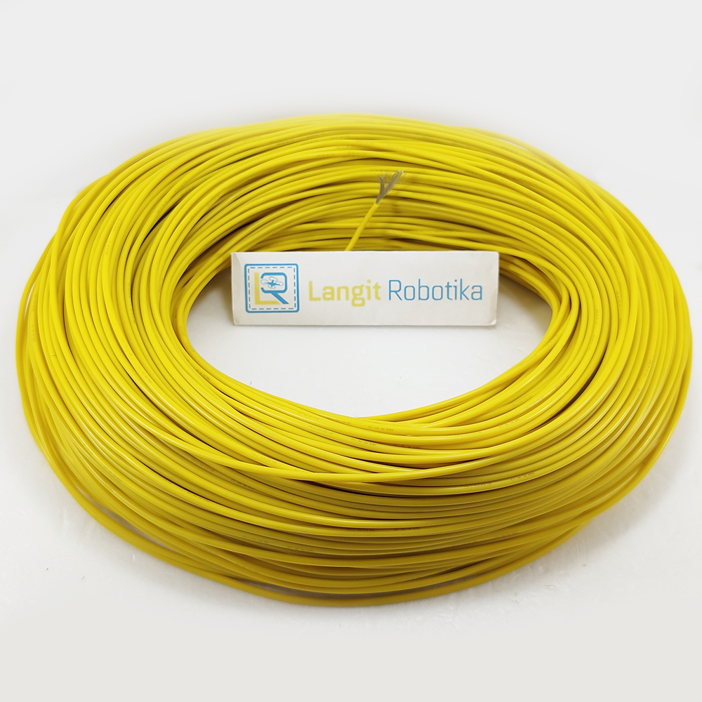AWG 14 Kabel Silicone AWG14 Cable Silikon Wire Yellow Kuning RC Plane