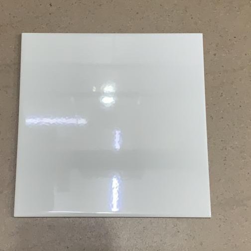 keramik 20x20 - putih polos glossy - mulia glossy white