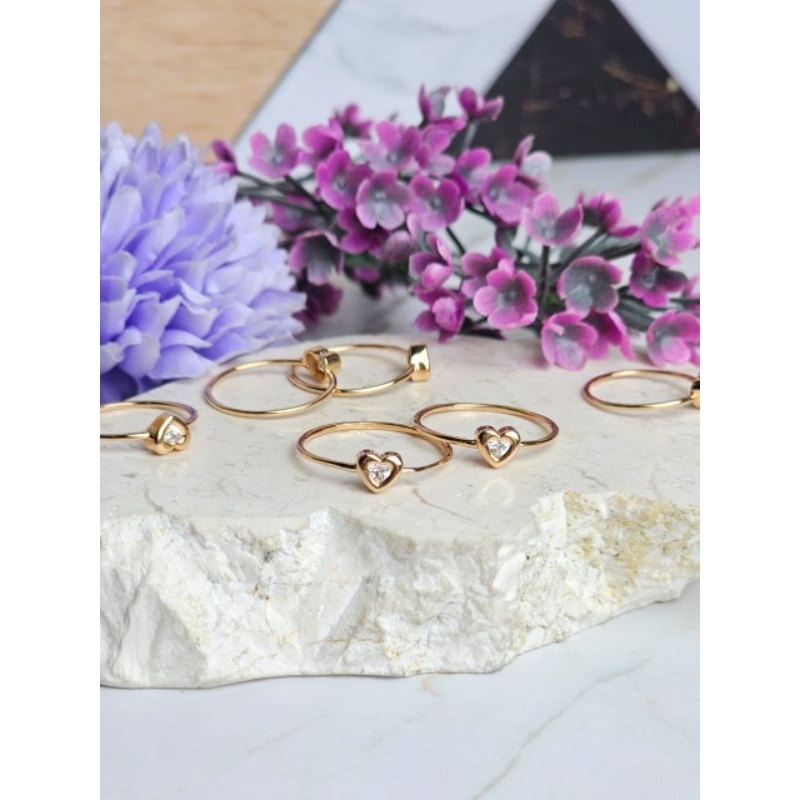 Cincin love emas kadar 375/8k