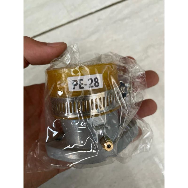 manipol intake Klx manifold Klx PE 28 hitam silver