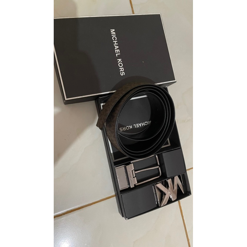 MK belt brown signature