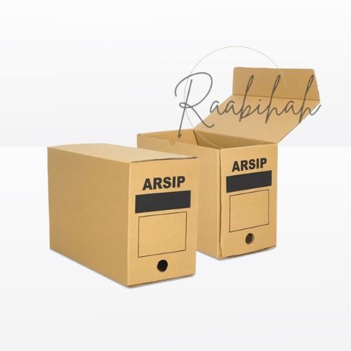 

(10pcs) kardus arsip besar box Arsip file 39x19x28 cm dokumen kantor dus tempat file Print Tebal