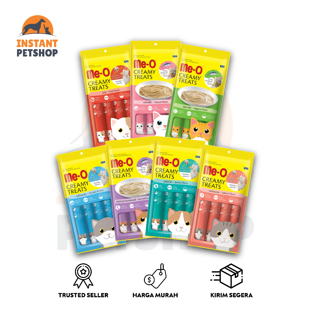 ME-O CREAMY TREATS 60gr Meo Snack Meo Liquid Meo Creamy Creamy Cat Treats Meo Creamy Treats Meo Trea