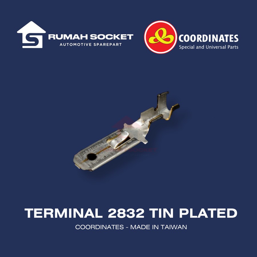 TERMINAL/SKUN KABEL GEPENG PUTIH/PREMIUM TIN PLATED COWO/ MALE 2832