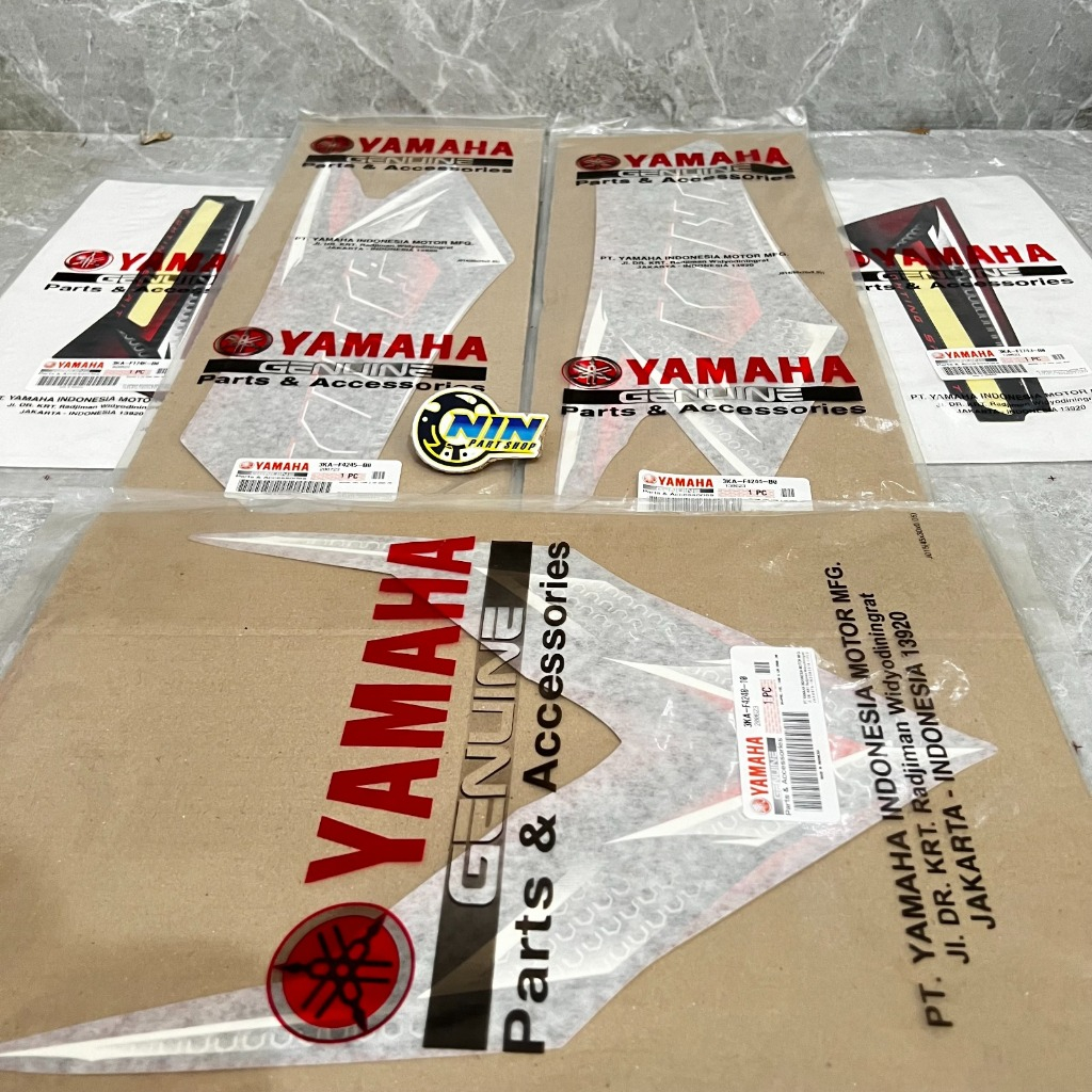 Striping Graphic RX KING 2008 Merah Original Yamaha