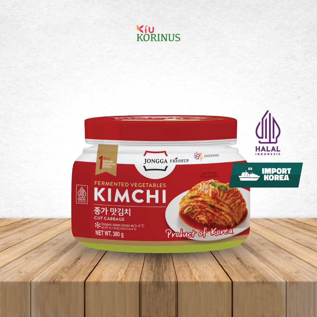 

K - Jongga JIB Mat Kimchi 380g / Mat Kimchi / Kimchi / Kimchi Pedas Halal MUI