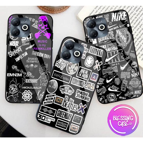 [BSC-32] Softcase Glass kaca Infinix Smart 8 - [Kamera Protect] Infinix Smart 8  - pelindung hp Infi