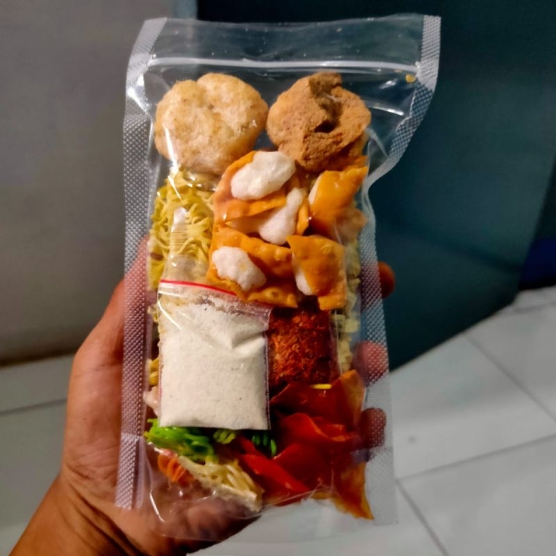 

Seblak Sachet kecil isi 5 macam topping Pouch aneka Topping PAKET KOMPLIT