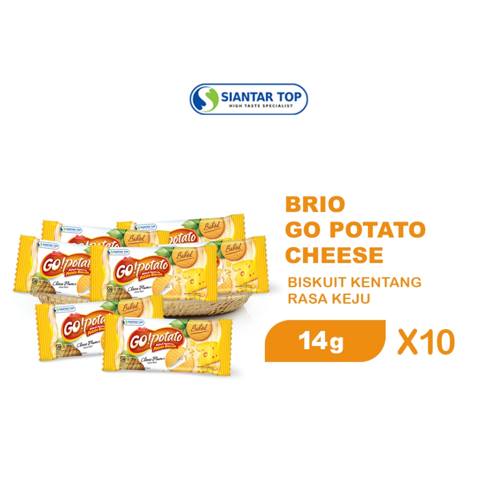 

Brio Go Potato Keju 14 gr x 10 pcs - SIANTARTOP