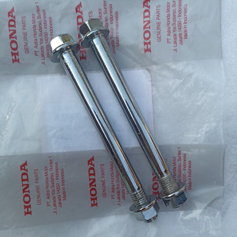 BAUT MESIN BELAKANG KUNCI 14an MEGAPRO TIGER CROM (ISI 2PCS)