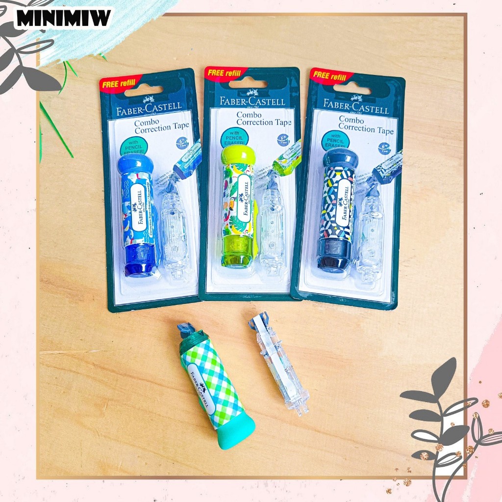 

TIPE X ROLL 2 IN 1 FABER CASTELL KITTEN KARAKTER LUCU UNIKL CORRECTION TAPE ALAT TULIS KANTOR SEKOLAH MURAH TERMURAH COD