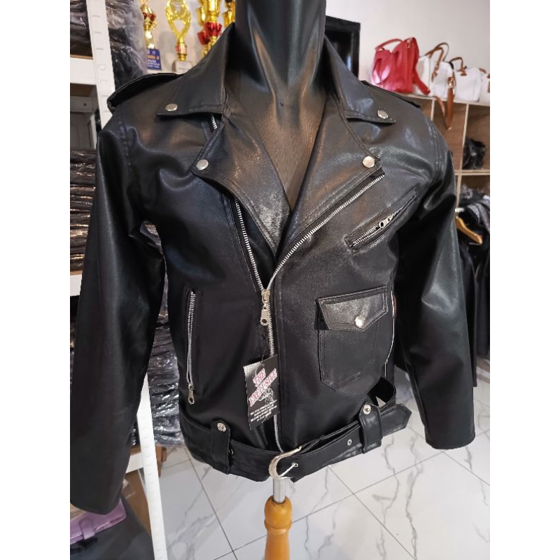 jaket kulit prria ramones cangcuter serong terbaik