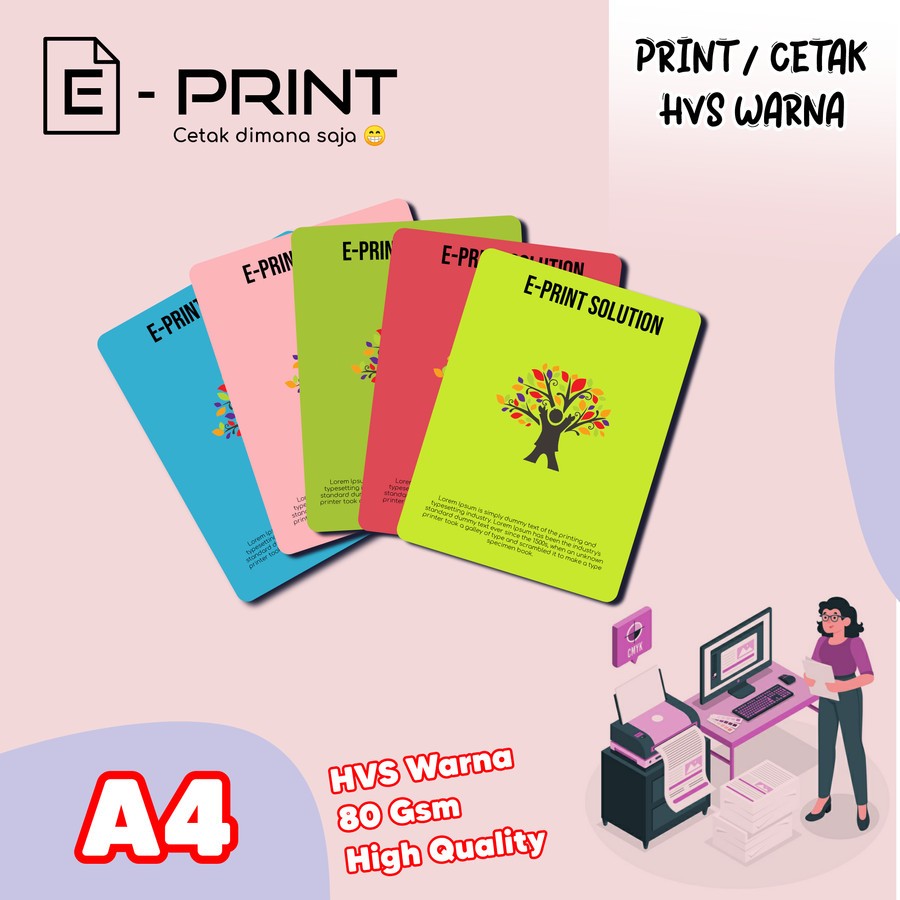 

cetak kertas hvs warna